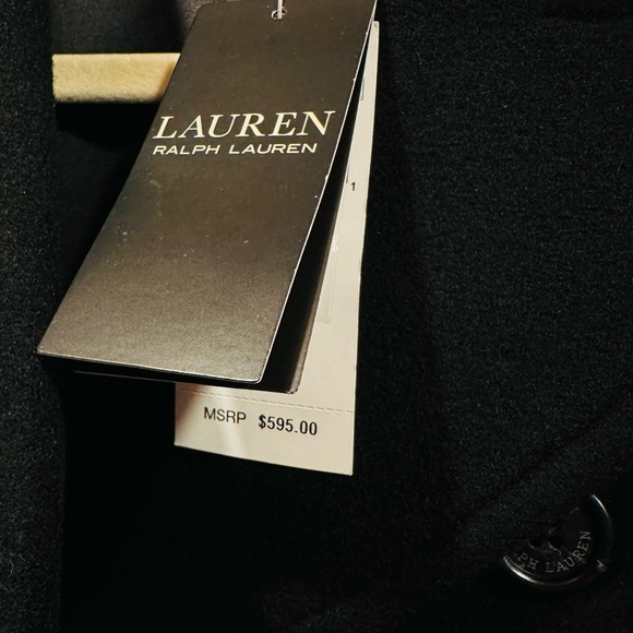 New Ralph Lauren Wool-Blend Twill Double-Breasted Coat $595 - Picture 10 of 11